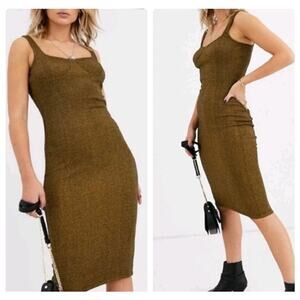 Capulet Lola Bustier Bodycon Midi Dress M